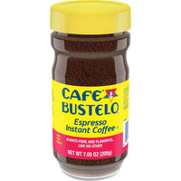 Cafe Bustelo Espresso Style Dark Roast, Instant Coffee Jar