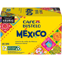 Cafe Bustelo Mexico Dark Roast Coffee, K-Cup Pods, 12 count