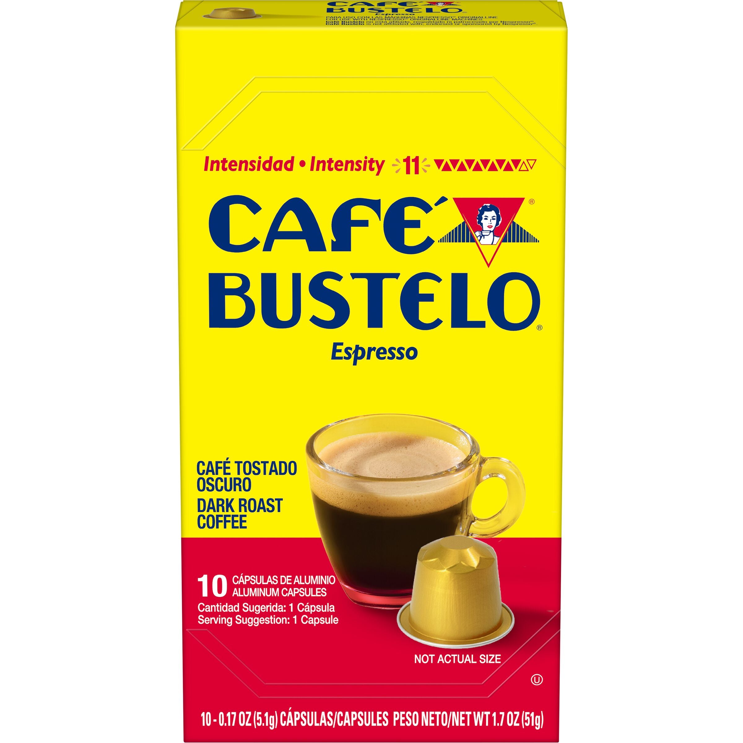 Cafe Bustelo Espresso Capsules 10 Count Cafe Bustelo