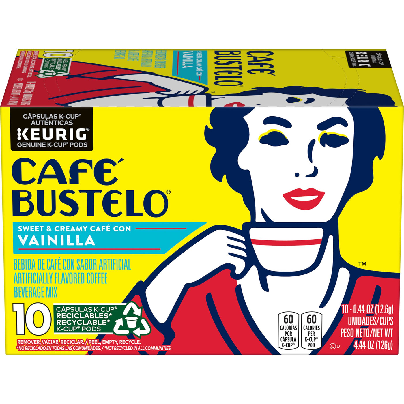 Cafe Bustelo Cafe con Vainilla, K-Cup Pods