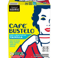 Cafe Bustelo Cafe con Vainilla, K-Cup Pods, 24 count, Front